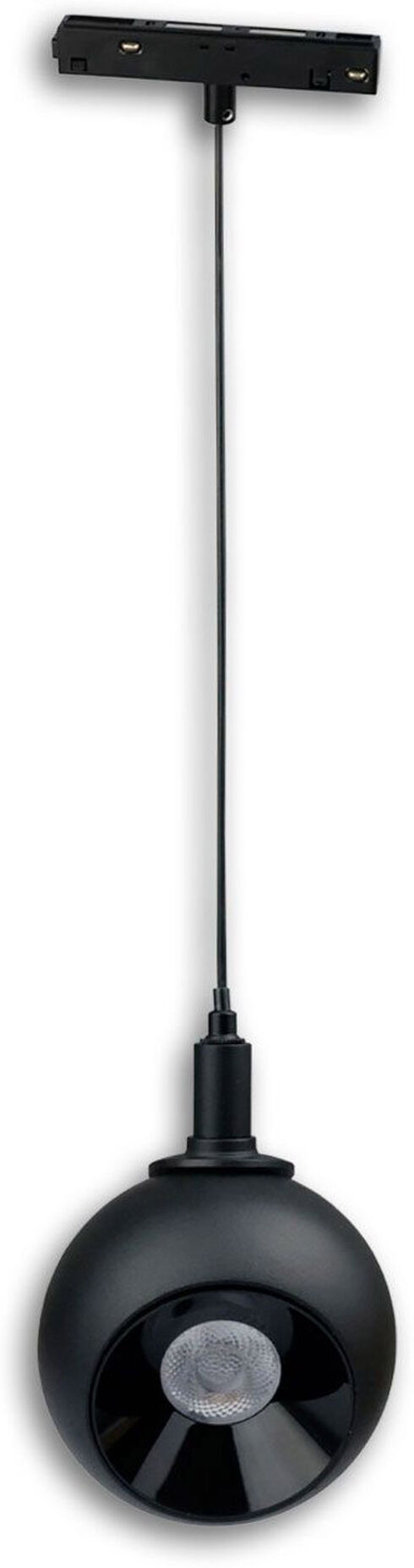 Isoled Track48 Hängeleuchte Ball Fokus Schwarz, 12w, 60°, 48v Dc, 3000k, Cri90, Dali Dimmbar