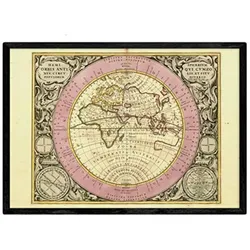 POSTER Astronomie Historische Sternkarte A4 Rahmenlos