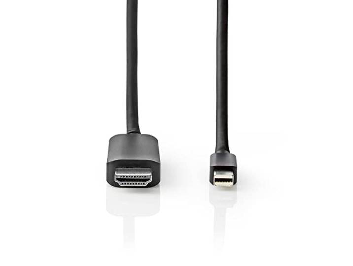 Nedis Mini DisplayPort-kabel - DisplayPort 1.4 - Mini DisplayPort-stekker - HDMI™ stekker - 48 Gbps - 2 M - zwart