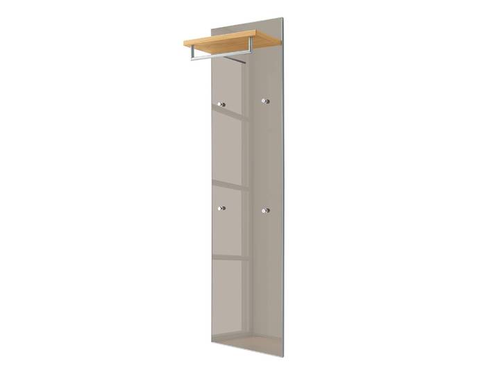Panneau porte-manteaux III 42cm Gris/Taupe/Chêne Bianco