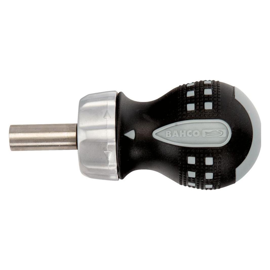 Bahco 1/4"-Bit-Knarren-Schraubendreher in kurzer Ausführung, 68 mm (808050S)