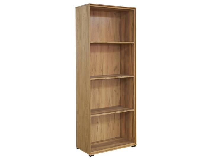 Linea Natura Aktenregal, Eichefarben, Kunststoff, Eiche, furniert, 3 Fächer, 73x189x38 cm, FSC Mix, Büromöbel, Büromöbelset, Büromöbelserien