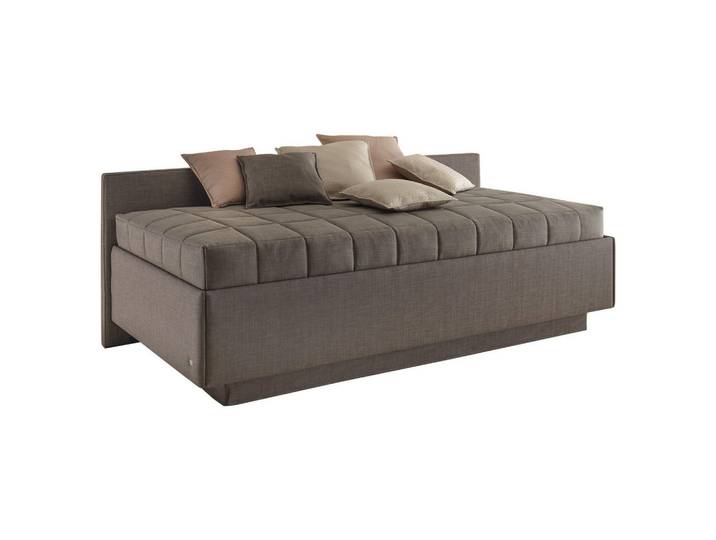 RUF Betten Polsterliege, Braun, Textil, H3, 90x200 cm, Goldenes M, Made in Germany, Dgm, Organic Content Standard (Ocs) 100, Über- und Sondergrössen erhältlich, Federholzleisten verleimt, alternative Grössen erhältlich, Wohnzimmer, Sofas & Couches, Recamiere