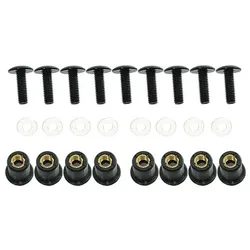 Spec-X Verkleidungsschraubensatz M5 Schwarz