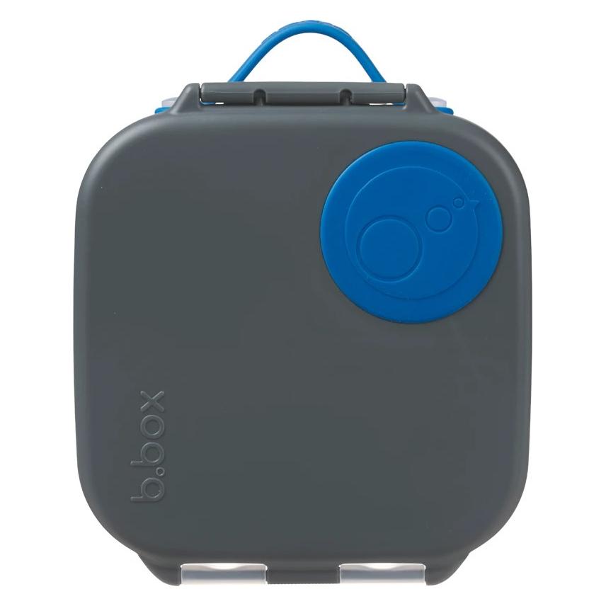 B.Box Mini-Lunchbox mit verstellbaren Trennwänden für Kinder Silikon-Lebensmittelbehälter - Blau Schiefer (BB664)