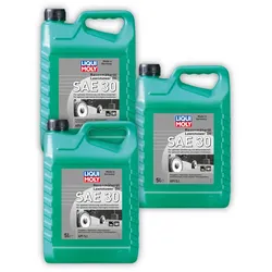 3x Rasenmäheröl LIQUI MOLY 1266 Rasenmäher-Öl SAE 30 Motoröl Motorenöl 4 Takt Öl 5L