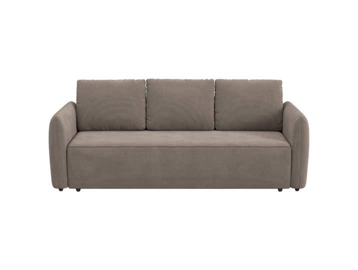 Mid.you Schlafsofa, Taupe, Kunststoff, 222x89x102 cm, Liegefunktion, Wohnzimmer, Sofas & Couches, Schlafsofas, Schlafsofas mit Bettkasten