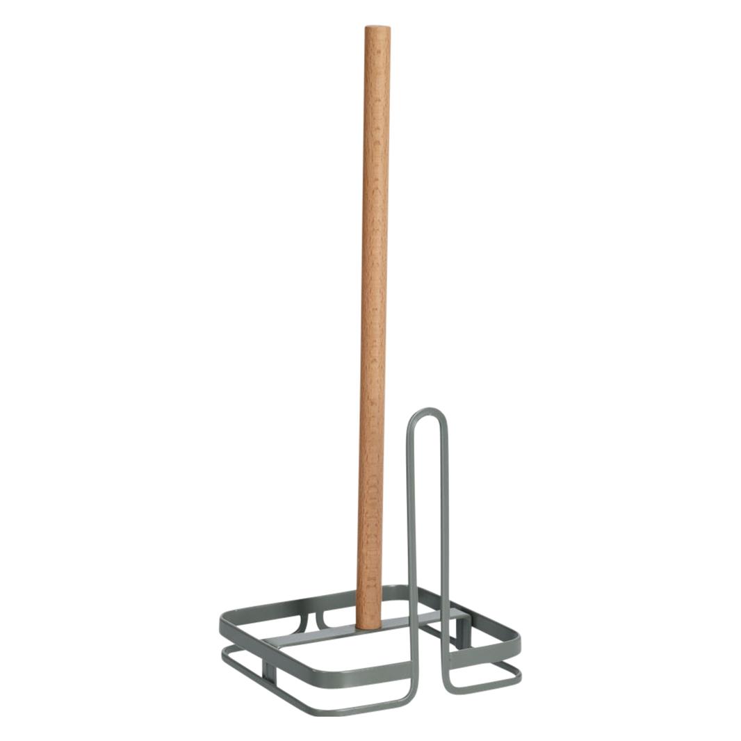 Zeller Present Küchenrollenhalter, Metall/Buche, salbei (27447-135965.1000)