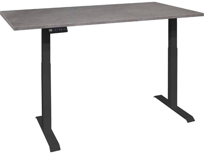 Mäusbacher Big System Office, Arbeitstisch, Bürotisch Breite 120 cm, elektrisch höhenverstellbar, graphit