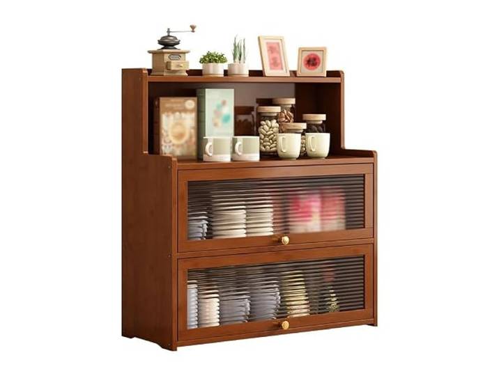 YHxFlux Küchenschrank Small Sideboard Kitchen Household Tea Coffee Lagerung