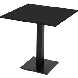 Quadratische Tische 70X70 cm COMPACT PREMIUM Farbe Carbon. Bar- und Restaurantmöbel für den Innen- und Außenbereich - quadratische Basis.