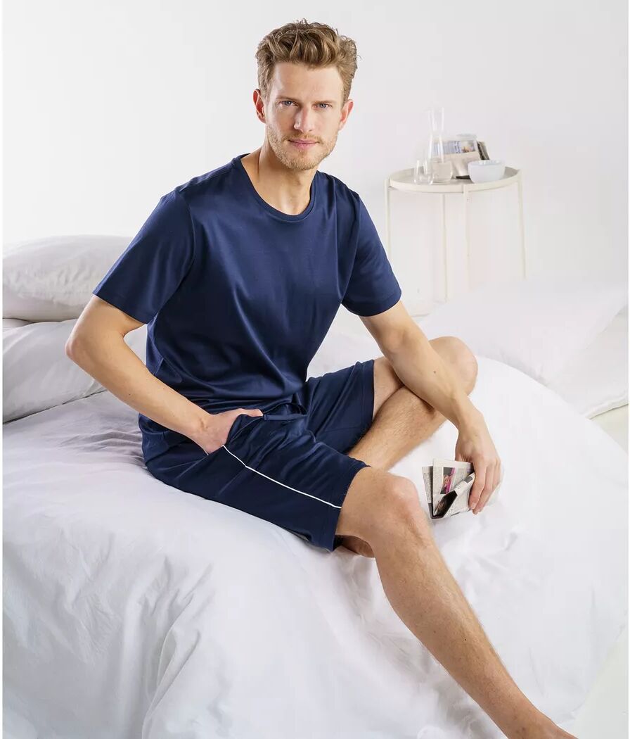 ISA bodywear - Pyjama-Set, kurzarm, für Herren, Marine, Größe L