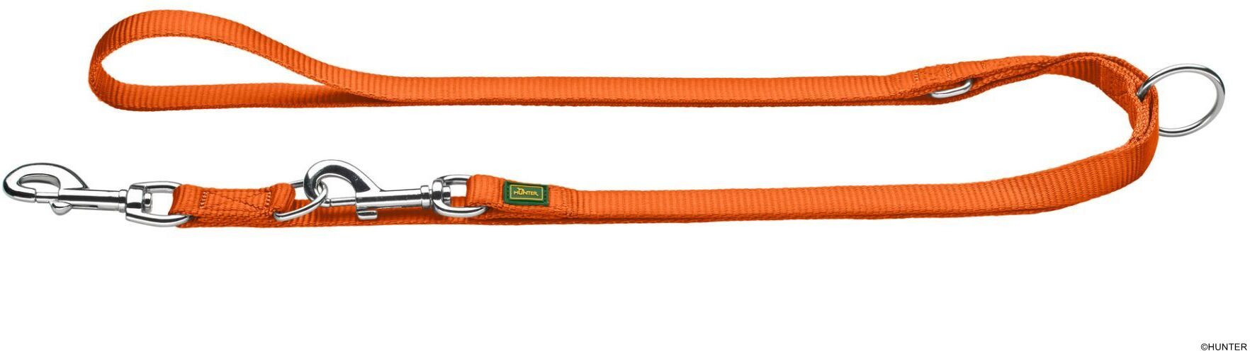 DOG SPORT HUNTER Verstellbare Führleine 25/200, orange