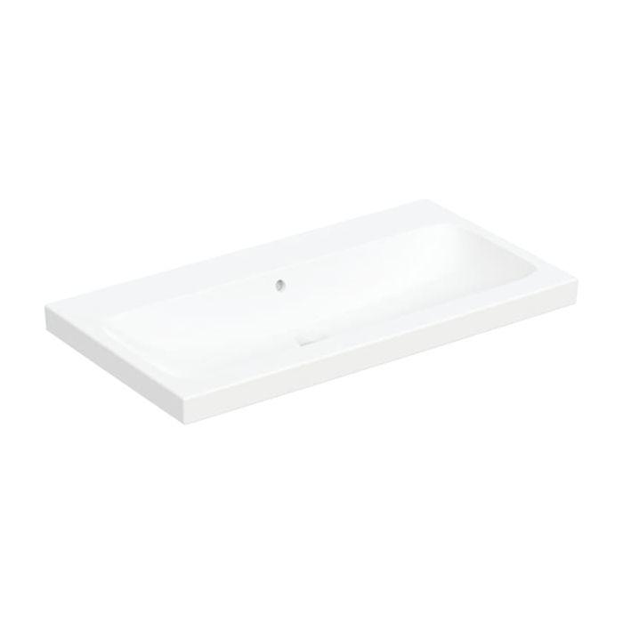 Geberit iCon light Waschtisch 501836003 90x48cm, ohne Hahnloch, mit Überlauf, weiß