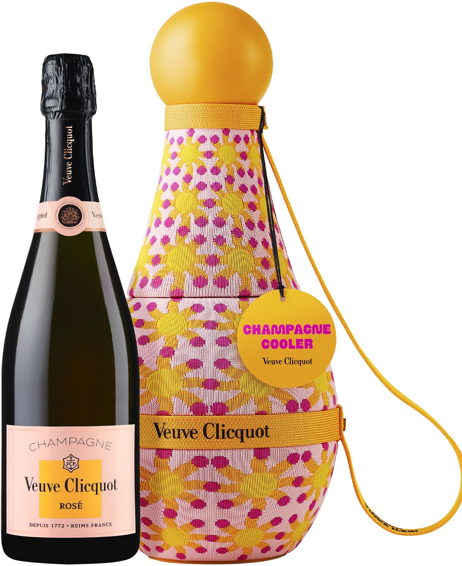 Veuve Clicquot Champagne Brut "Rosé Sun Totem by Yinka Ilori"