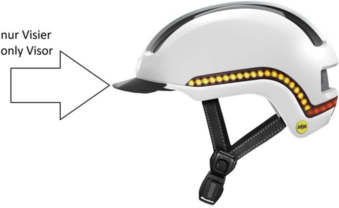 Nutcase Vio Visir I Størrelse L/xl (59-62 Cm)
