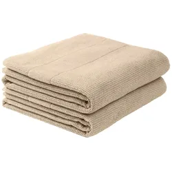 Schiesser Duschtuchset Turin - 2-teilig - 70 x 140 cm - Sand