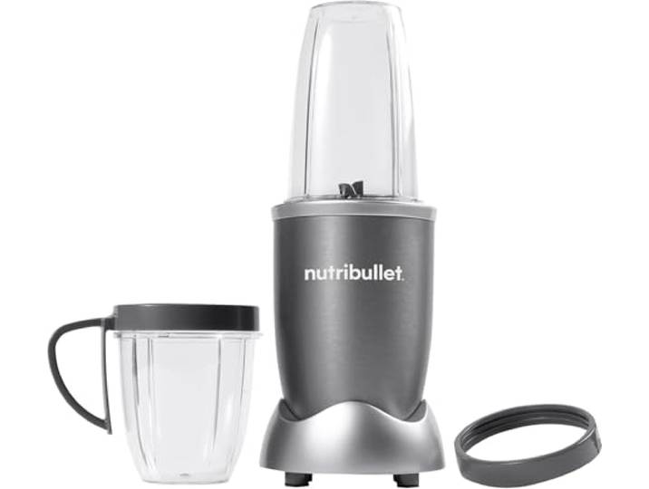 Nutribullet® - appareil à smoothies - couleur grise - Contrairement aux centrifugeuses et aux mixeurs usuels\, NutriBullet broye les aliments jusqu’à atteindre ce qu’il y a de plus nutritif en eux\, afin d’en extraire les meilleures parts.