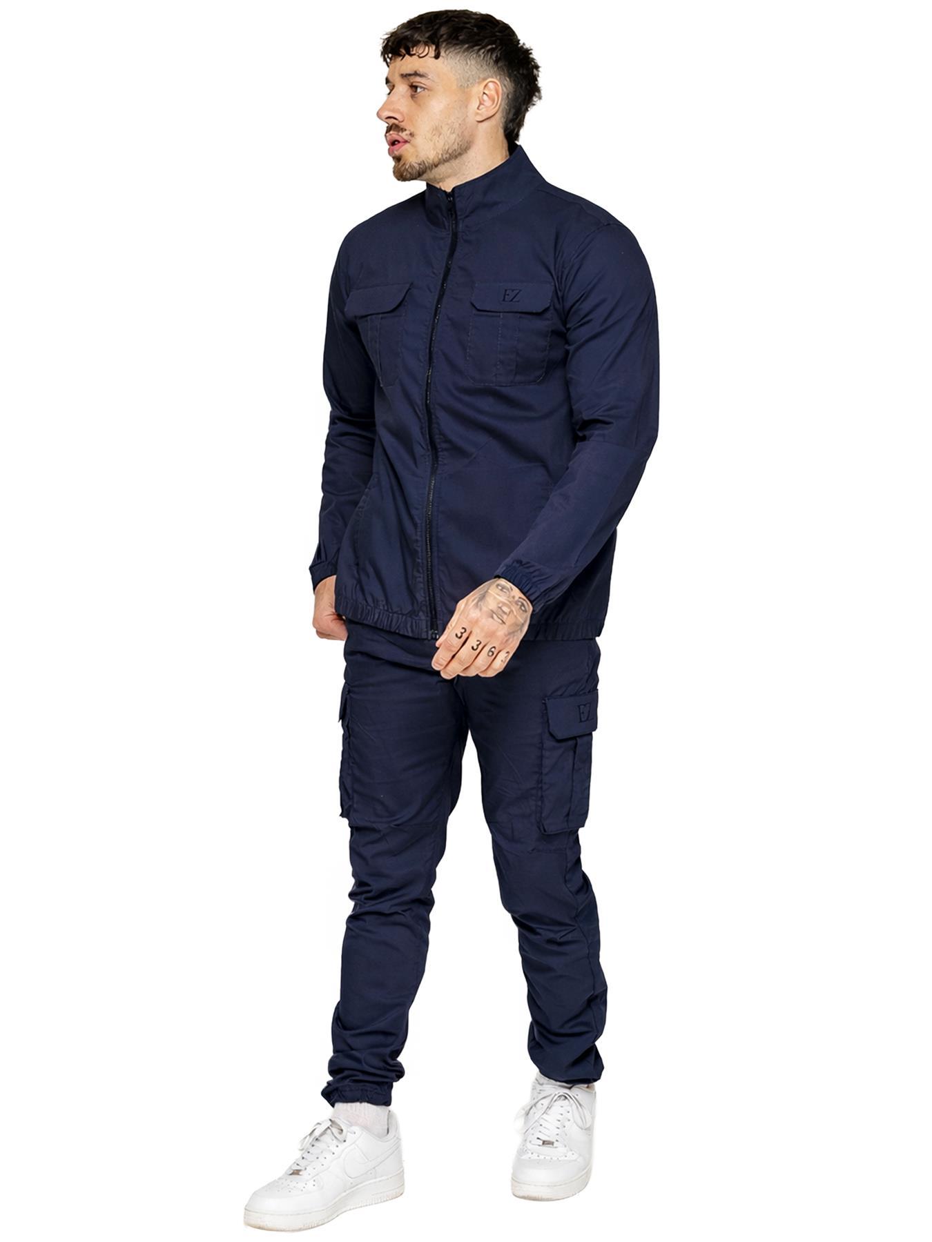 Enzo | Herren Leichter Cargo Trainingsanzug Set