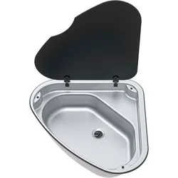 Thetford Serie 33 Spülbecken dreieckig 480 x 480 mm Rechts