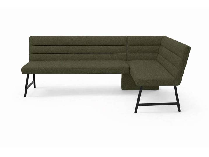 Eckbank GOODPRODUCT Oregon Küchenbank, Polsterbank, Esszimmerbank, 177x140 cm , grün, B:177cm H:90cm T:140cm, Massivholz, Metall, Polyester, Sitzbänke, Eckbank, Moderne Bank und Farben, Sitzplatzanzahl: 4/5, Frei in Raum stellbar