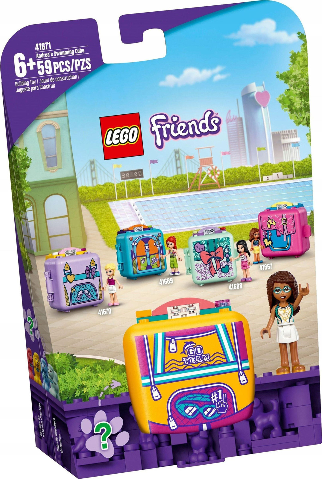 LEGO Friends 41671 Andreas Zwemster-set met mini-poppetje