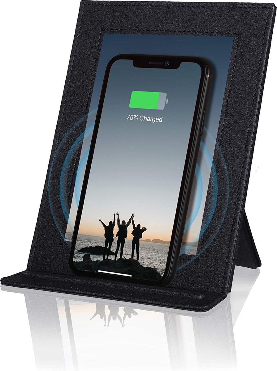 Draadloze oplader en fotolijstje - 10W - Zwart
