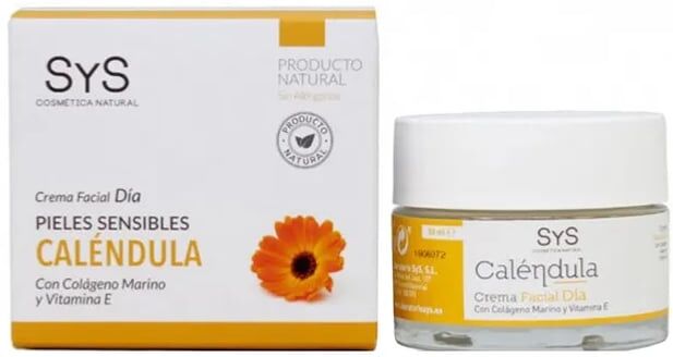 Sys Creme Facial Dia Calêndula Colágeno Vitamina E 50 ml