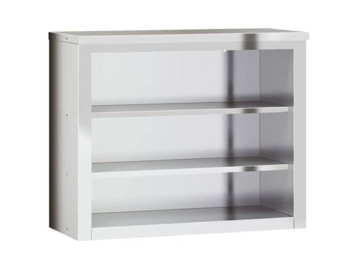 vidaXL Küchen-Wandschrank mit Ablagen Edelstahl
