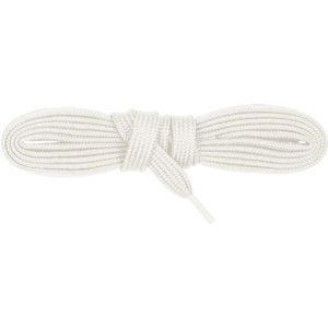 Bergal Schnürsenkel Sneakersenkel, weiß, flach 7 mm breit, Polyester, 120cm
