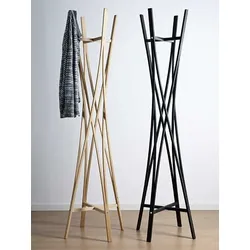 Standgarderobe Tra Zilio A&C Buche natur braun, Designer Shin, Tomoko Azumi, 47x162x32 cm