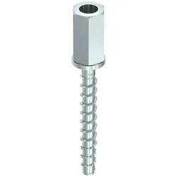 Heco, Schrauben, MULTI-MONTI-plus I 6,0 x 40, Innengewindeanker, Sechskantkopf, verzinkt blau, A2K, 100 Stück, VARIAN