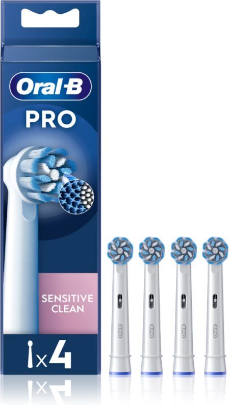 Oral-B PRO Sensitive Clean têtes de remplacement pour brosse à dents 4 pcs