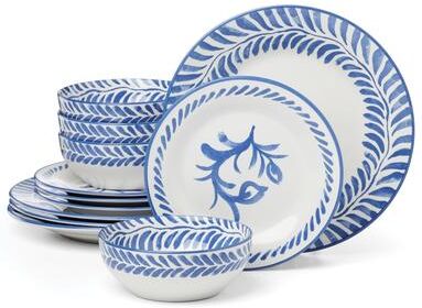 Oneida Solear Blue 12-Piece Dinnerware Set