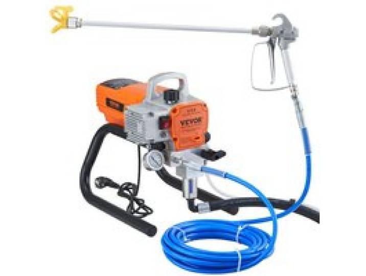 VEVOR Farbspritzgerät, 1500 W Airless-Farbspritzgerät, Schlauch-Farbspritzpistole, 3000 PSI Farbspritzgeräte für zu Hause für Schiffe, Brücken, Türme, Masten und andere große langfristige Metallstrukturen in der Industrie
