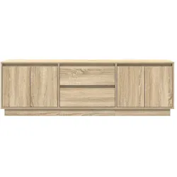 vidaXL, TV Möbel, Szafka RTV z oświetleniem LED Dąb Sonoma 160,5x41x50 cm (160.50 x 41 x 50 cm)