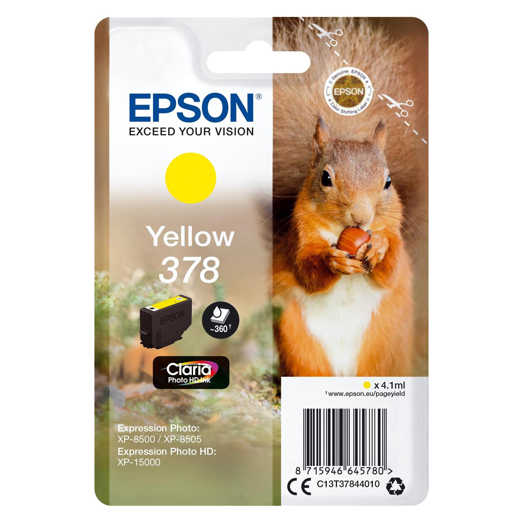 Epson SINGLEPACK YELLOW 378 (Y) (C13T37844020)