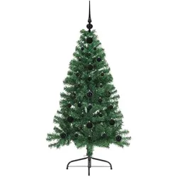 vidaXL, Weihnachtsbaum, Robin (mit 61 schwarzen Bällen) (120 cm)
