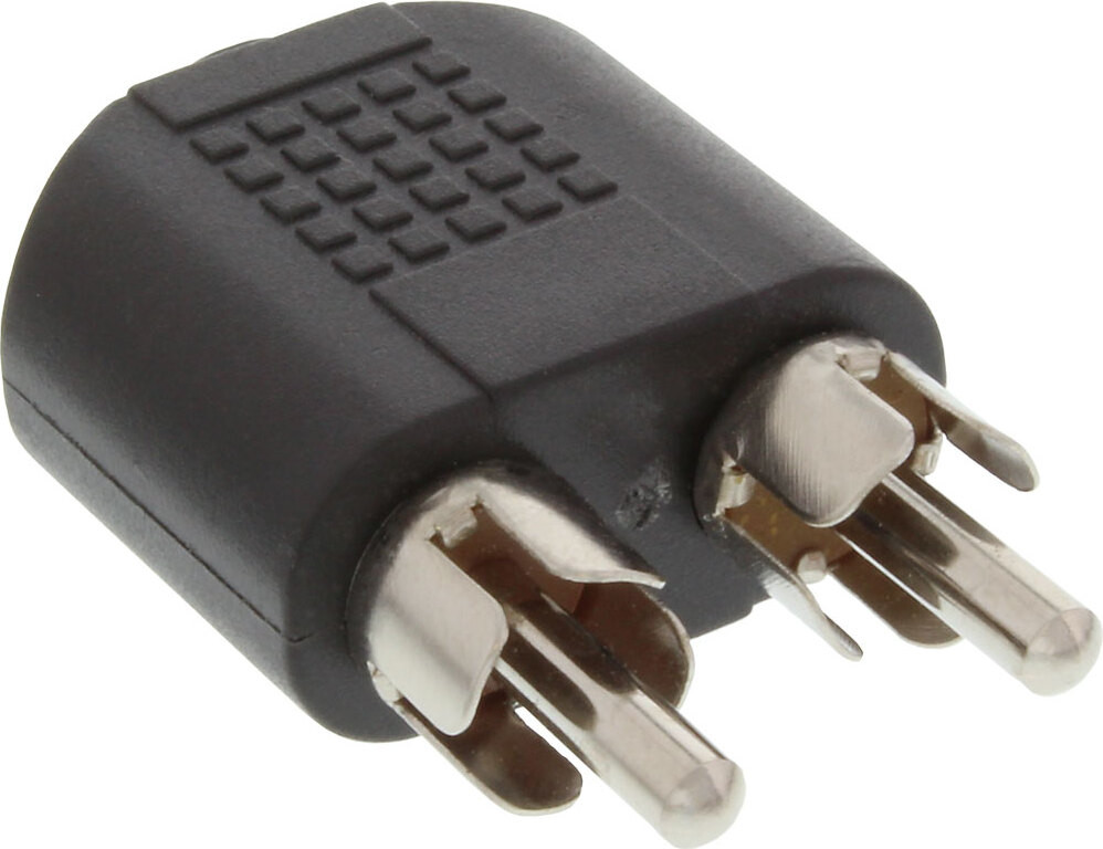 InLine 99343 Audio-adapter 3,5 mm jack naar 2x tulpstekkers stereo