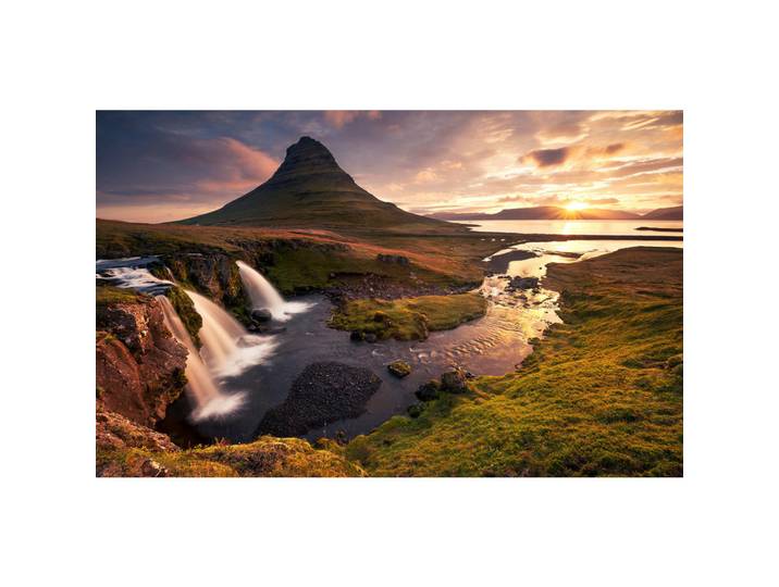 Fototapete, Braun, Graphik, 400x250 cm, Tapeten & Wandverkleidungen, Fototapeten