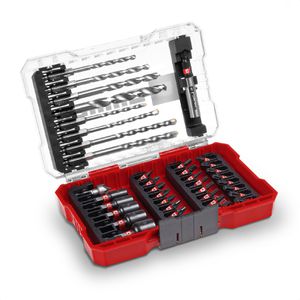 Einhell Bohrer-Bit-Set M-Case Uni, 108763, 39-teilig, Schlitz, Kreuz, Torx, Bohrer etc.