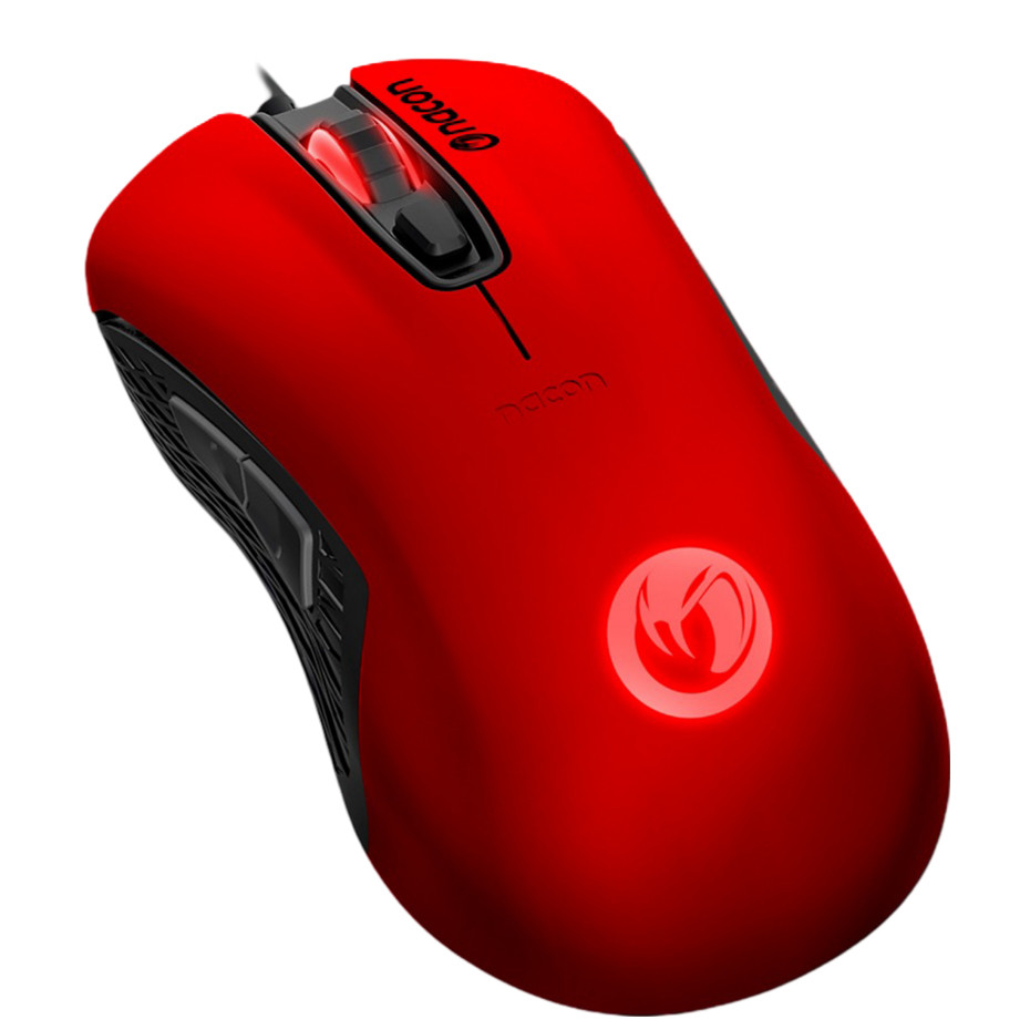 Nacon GM-110 Optische Gaming Muis, 2400 DPI, USB Type-A, Rood