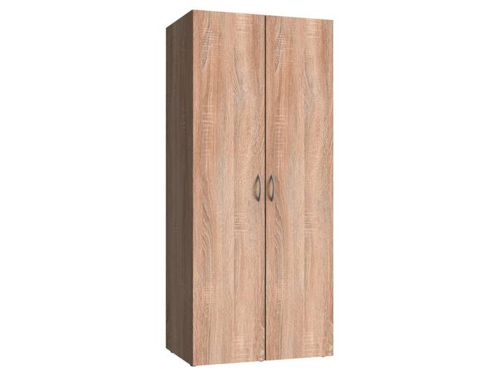 Xora Mehrzweckschrank, Eiche, 1 Fächer, 80x185x54 cm, Made in Germany, BQ - Bündnis für Qualität, DIN EN ISO 9001, erweiterbar, Waschküche, Mehrzweckschränke