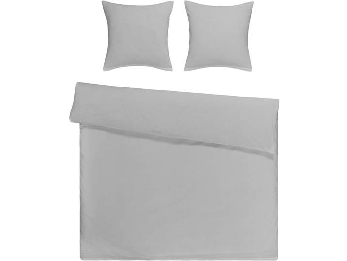 Flair Bettwäschegarnitur Seersucker Weiss Stoff 200 cm - Material: 100% Baumwolle