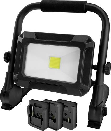 Ansmann 1600-0639 LED Strahler FL30W 18V Powertool-Akkupacks, inkl. Adapterplatten COB LED, Akkubetriebenes LED-Leuchtmittel