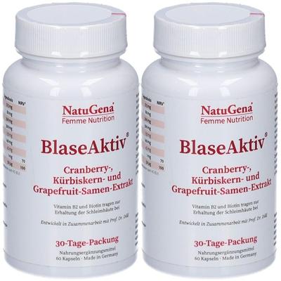 Blaseaktiv Cranberry+Vitamin B2+Biotin vegan Kaps. 2x 2x60 St Kapseln