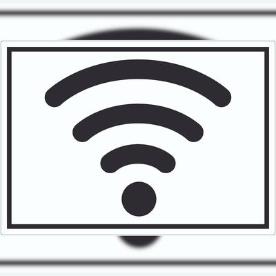 HB-Druck Free Wlan Hotspot Symbol Aufkleber A0 (841x1189mm)