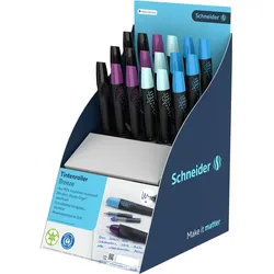 Schneider, Schreibstifte, Display Tintenroller Breeze Blauer Engel (18x)
