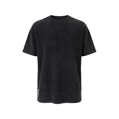 T-Shirt KLEINIGKEIT "Kleinigkeit Stilles Cördchen Shirt", Herren, Gr. S, schwarz (schwarz dyed), 100% Baumwolle, bedruckt, normal, Rundhals, Shirts T-Shirt