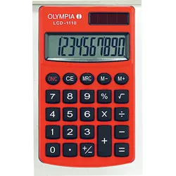 OLYMPIA Taschenrechner LCD-1110 rot